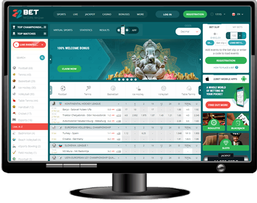 22Bet Casino Website