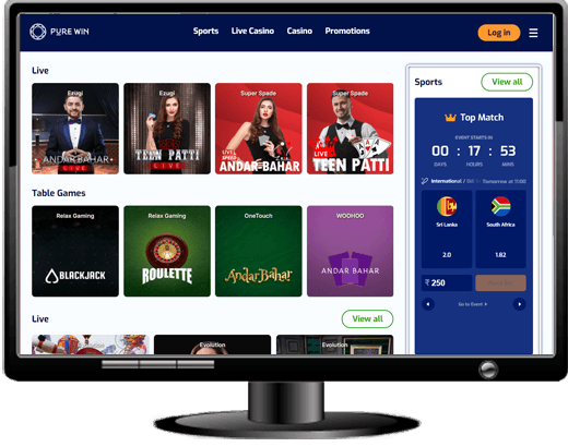PureWin Casino Website